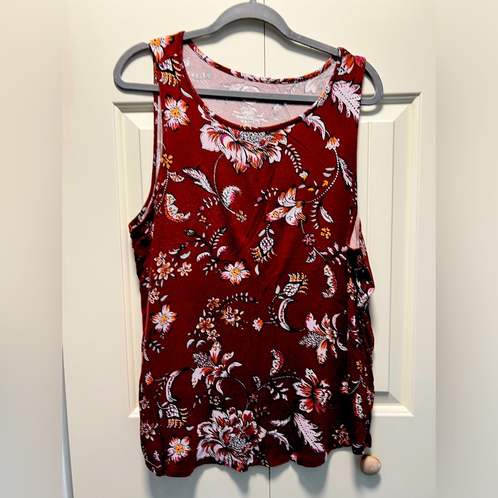 Maurices 24/7 Floral Tank
